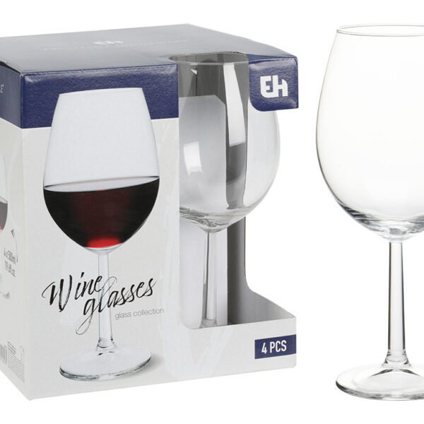 Ποτήρια, Κοΰπες & Κανάτες WINE GLASS EH 580ML SET 4PCS CC7000290