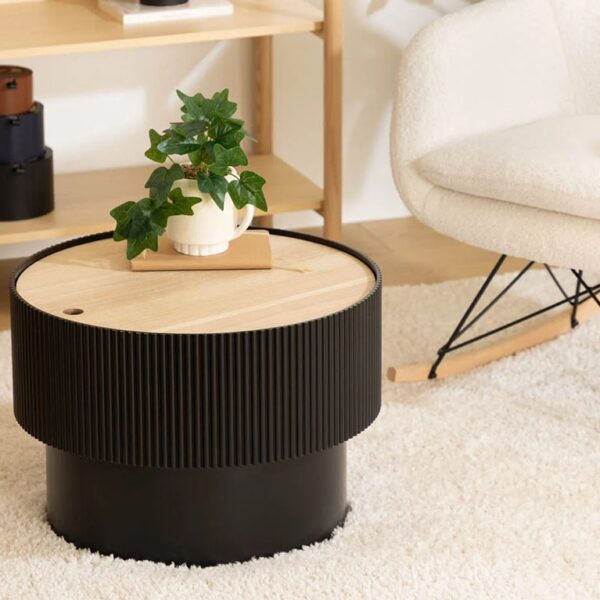 Τραπεζάκια Σαλονιοΰ ENOLA BLK TRUNK COFFEE TABLE ATMOSPHERA 197741B