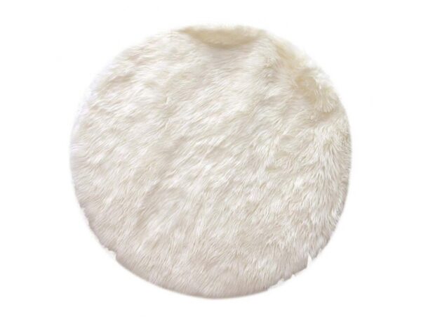 Χαλιά ECRU IMITATION FUR ROUND CARPET 115CM M4 TX9006