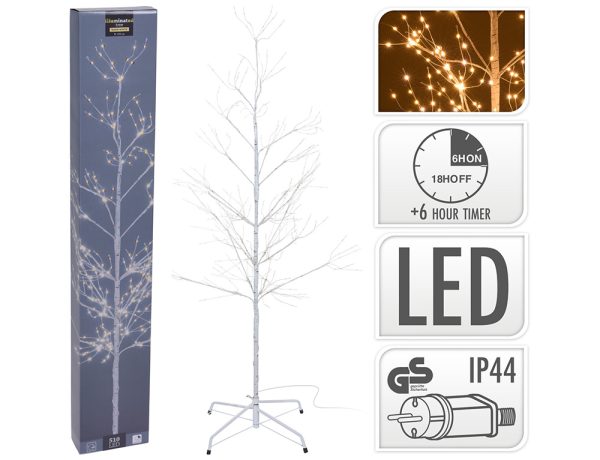 Χριστουγεννιάτικα Φωτεινά Στοιχεία TREE 150CM 510LED WW TIMER AXZ203010