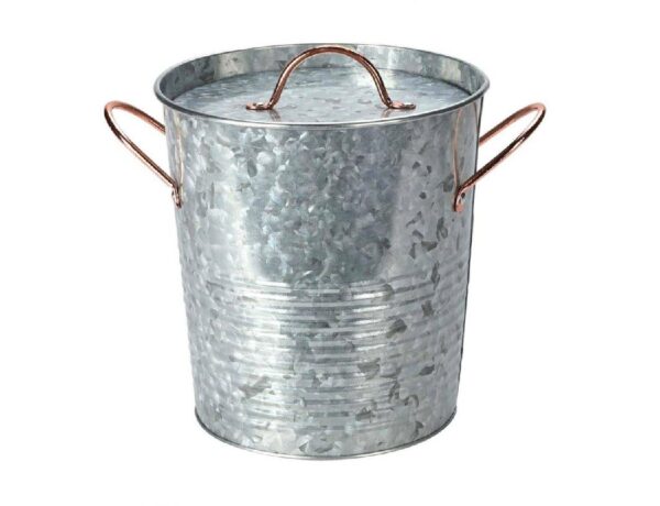 Διακόσμηση & Οργάνωση Μπαλκονιοΰ ICE BUCKET ZINC METAL WITH LID FZ1000800