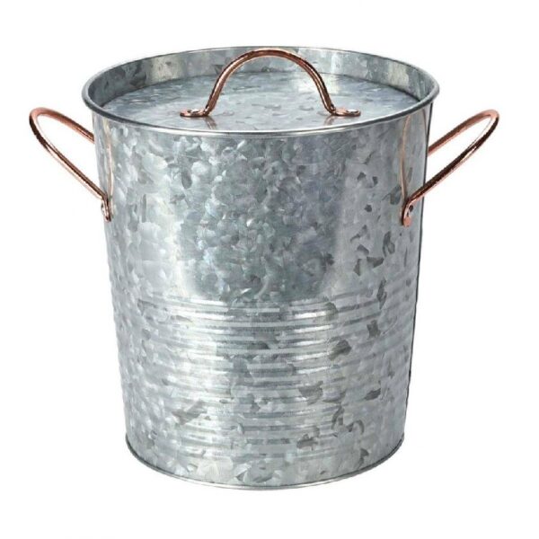 Διακόσμηση & Οργάνωση Μπαλκονιοΰ ICE BUCKET ZINC METAL WITH LID FZ1000800