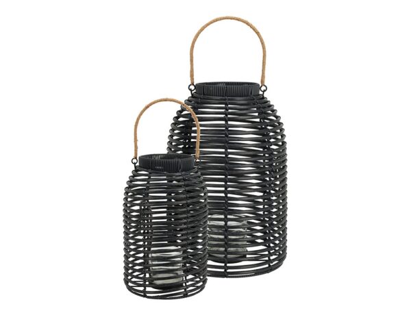 Φαναράκια LANTERN BLACK SET OF 2PCS VN8000510