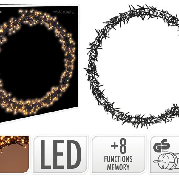 Χριστουγεννιάτικα Φωτεινά Στοιχεία RING 58CM 500LED E. WARM WHITE AX8107020