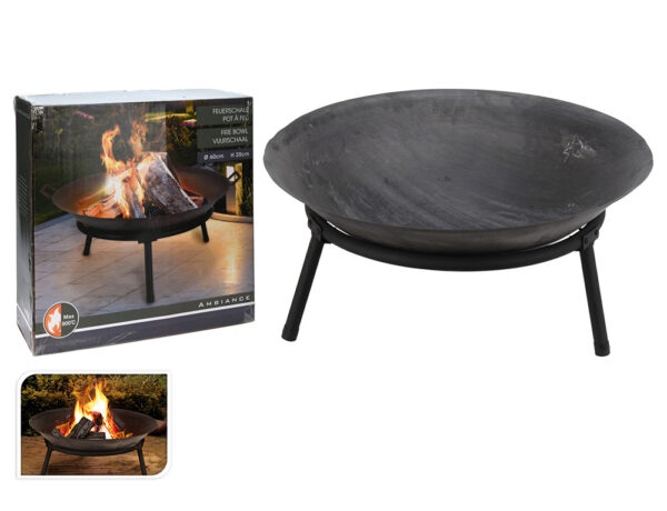 Τζακια Και Εστίες Φωτιάς Βεράντας – Κήπου FIRE BOWL CAST IRON DIAMETER 50CM C83000020