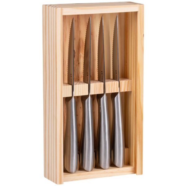 Μαχαίρια STEAK KNIVES 4PC IN WOODEN BOX ALPINA SS⁄WD CB HOL