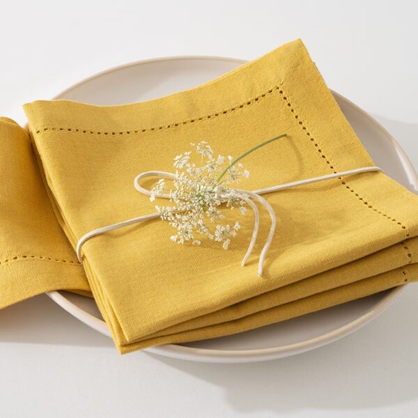 Τραπεζομάντηλα & Πετσέτες Δειπνου NAPKIN CHAMBRAY YELLOW X4