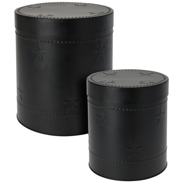 Δοχεία Τροφίμων STORAGE TIN SET H &AMP; S COLLECTION 2PCS MAT BLACK FZ