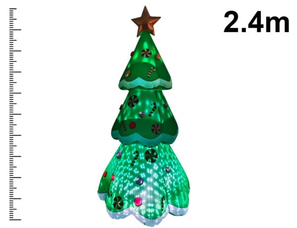 Εορταστική Διακόσμηση Μεγάλου Μεγέθους INFLATABLE XMAS TREE LED 240CM