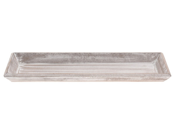 Δίσκοι DECO TRAY 40X14CM WHITE WASH ACC005720