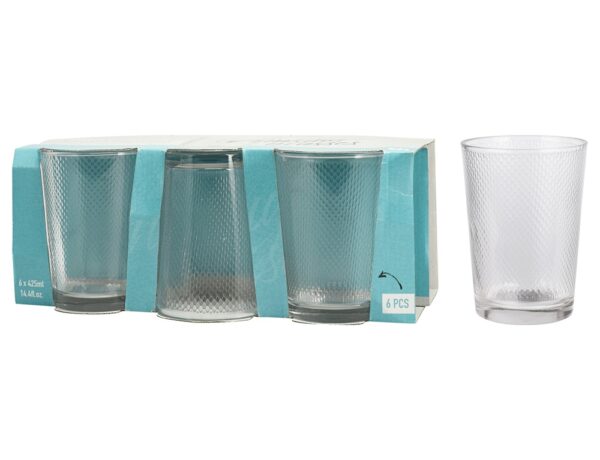 Ποτήρια, Κοΰπες & Κανάτες DRINKING GLASS 280ML SET 6PCS YE6000770