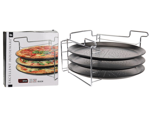 Γάστρεσ- Ταψιά PIZZA BAKING SET EH 4PCS CY4654930