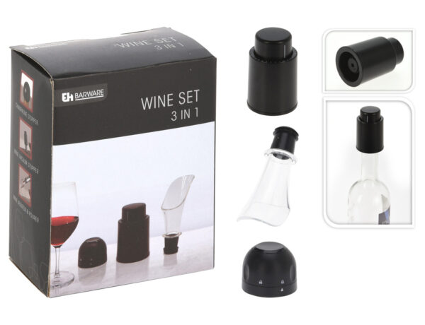 Αξεσουάρ Κρασιοΰ WINE ACCESSORIES BARWARE SET 3T 170484100