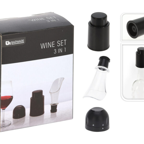 Αξεσουάρ Κρασιοΰ WINE ACCESSORIES BARWARE SET 3T 170484100