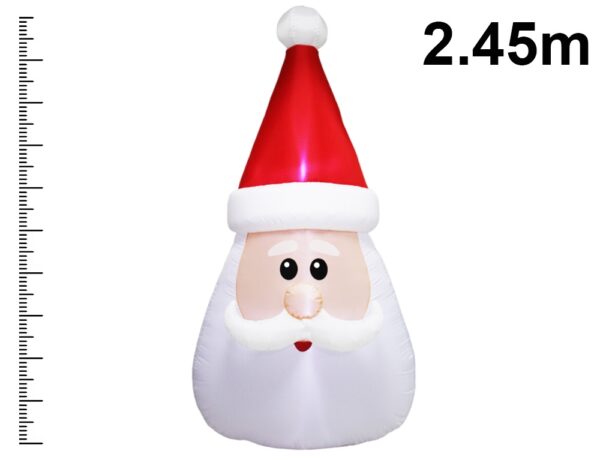 Εορταστική Διακόσμηση Μεγάλου Μεγέθους INFLATABLE SANTA HEAD 245CM