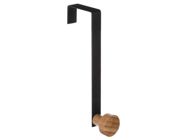 Κρεμάστρες & Καλόγεροι DOOR HOOK 1H MTL⁄BAMB BLACK 151568A