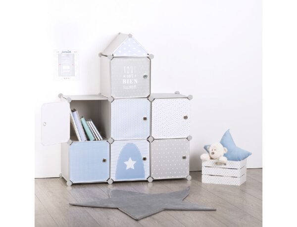 Παιδικό Δωμάτιο & Διακόσμηση GREY STORAGE CASTLE ATMOSPHERA FOR KIDS 127162B